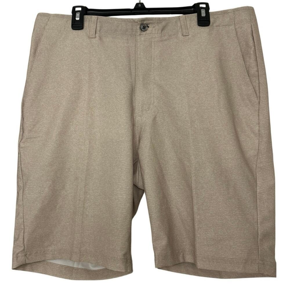 Pebble Beach Men’s  Performance Golf Shorts Khaki Tan Size 38